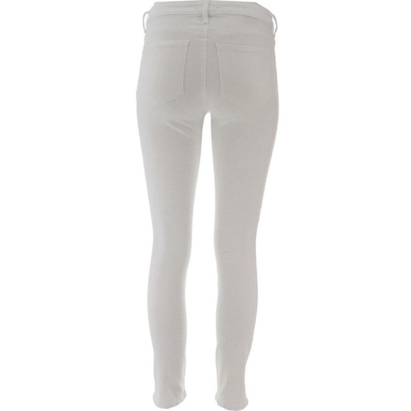 NWT NYDJ ALINA ANKLE DENIM LEGGINGS WAISTBAND SCARF OPTIC WHITE - Picture 7 of 16